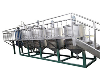 10-20td sunflower almond oil refining machine in nepal