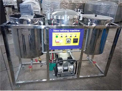 botswana 150kg/h sunflower oil refining machine for palm fruit