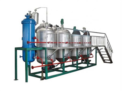 lesotho designed full continuous edible control palm oil refining machine