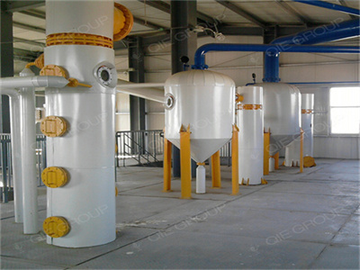 high yield disc bowl type edible oil refining plant