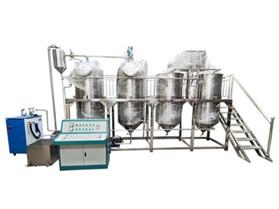 palm soybean oil refining machine with small productivity